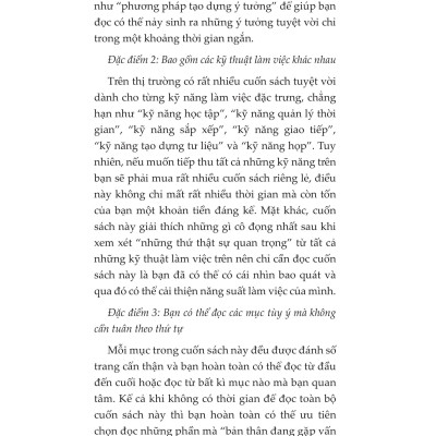 Kỹ Thuật Hack Thời Gian, Kỹ Năng Hack Hiệu Suất