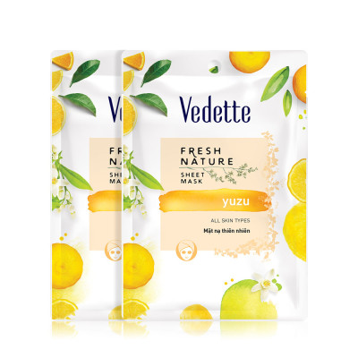 Mặt nạ thiên nhiên Yuzu Vedette 22ml