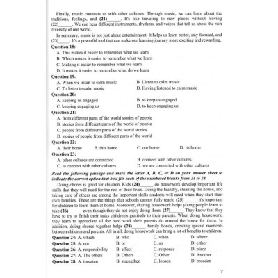 Sách 36 Bộ Đề TiếngAnh Theo Cấu Trúc Đề Minh Họa Kì Thi 2025 Luyện Thi THPT Quốc Gia Dùng Chung Cho Các Bộ SGK Hiện Hành