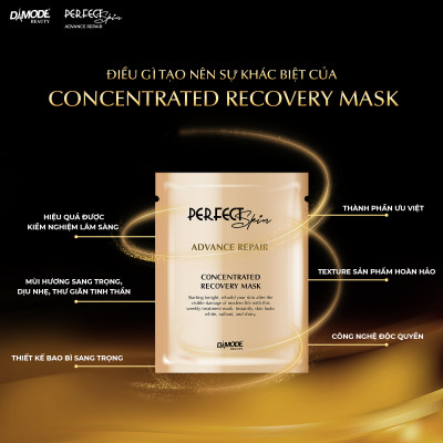 Mặt nạ tinh chất cô đặc tái sinh tế bào phục hồi da CONCENTRATED RECOVERY MASK DAMODE 4 cái dùng thử
