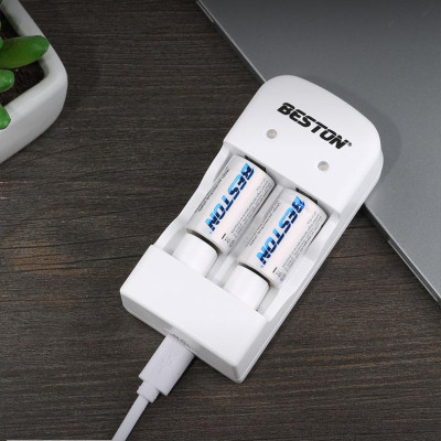 Bộ 2 pin sạc CR2 kèm sạc Beston CD643 dùng cho máy ảnh, camera, thiết bị đo, đèn pin, ống nhòm