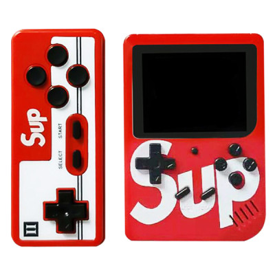 Máy chơi game cầm tay 4 nút SUP hơn 400 trò vui nhộn, tuỳ chọn thêm tay cầm, kết nối được với TV (Giao màu ngẫu nhiên) - Hàng nhập khẩu