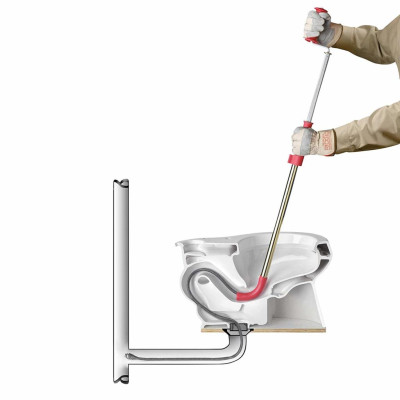 Dụng Cụ Thông Tắc TOILET RIDGID K3 (59787). Bộ Quay Tay Cáp Thép Lò Xo Đầu Có Móc SỐ 1 TẠI MỸ 2,5kg - Hàng chính hãng