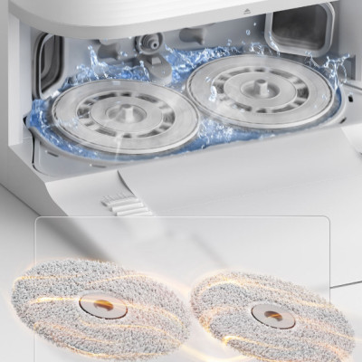 Robot Hút Bụi Lau Nhà Xiaomi Mijia M40 2025 Xòe Giẻ, Xòe Chổi Giặt Nước Nóng 75 Độ, Lực Hút 12.000 Pa - Hàng Nhập Khẩu