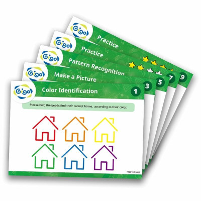 Bộ Xâu Chuỗi Vòng Hạt Nhỏ - Plastic Beads - Gigo Toys #1041-6R