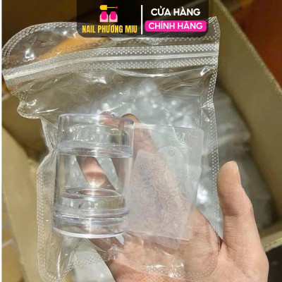 Con In Móng Tay Silicon To Và Bé 6x3 cm, Dễ Lấy Mực In Đều Rõ Nét, lăn làm In Dấu Khuôn Móng Kết Hợp Dùng Với Khuôn in Nail Phương Miu Nữ Women