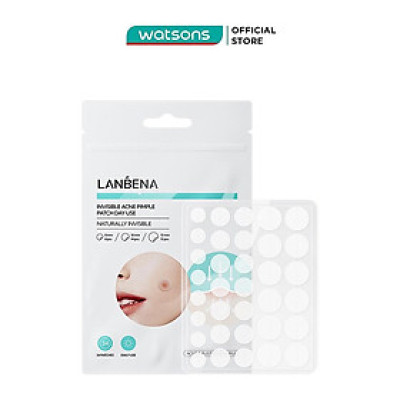 Miếng Dán Mụn Ban Ngày Lanbena Invisible Acne Pimple Patch Day Use 34Pcs