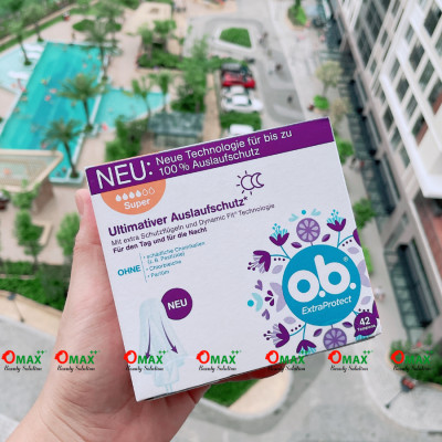 Băng Vệ Sinh Tampon Ob - Siêu Thấm Hút - Nhỏ Gọn - Dạng Nút - Nhập Khẩu Đức - Đủ Size Giọt Tampons Ob
