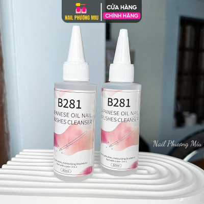 Nước Rửa Cọ Li-Nail Siêu Sạch 200ml Làm Sạch Cọ Đắp Bột Gel Vẽ, Giữ Lông Cọ Mềm Mại, Phụ Kiện Chuyên Dùng Làm Nail Phá Gel