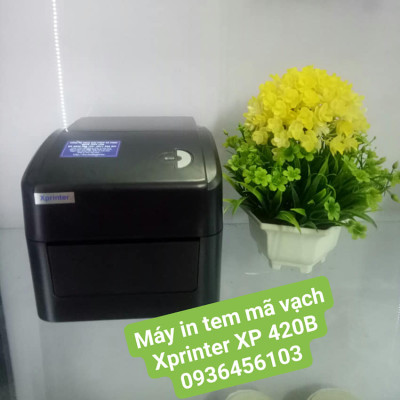 Máy in mã vạch Xprinter XP-420B - Hàng Chính Hãng