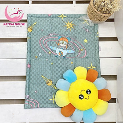Nệm cho trẻ sơ sinh Katina House, 60x80cm lót chống thấm, vải tencel mềm mát mịn, thấm hút tốt