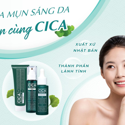 TINH CHẤT DƯỠNG ẨM, GIẢM MỤN, NGỪA MỤN VÀ PHỤC HỒI TỔN THƯƠNG DO MỤN CICA METHOD