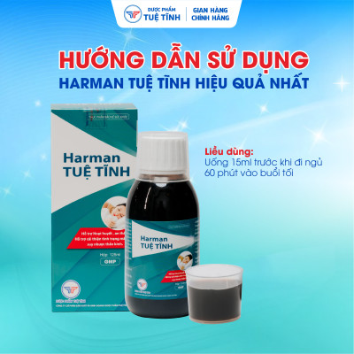 [Combo Mua 5 Tặng 1] Siro An Thần Ngủ Ngon Harman Tuệ Tĩnh - Giảm Lo Âu, Giúp Dễ Ngủ, Ngủ Sâu Giấc