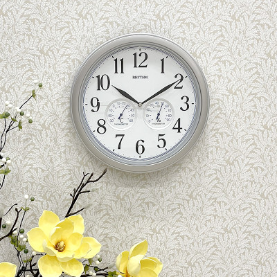 Đồng hồ treo tường Japan Rhythm 8MGA26WR19 Kt 33.0 x 4.7cm. Nhiệt độ, độ ẩm.