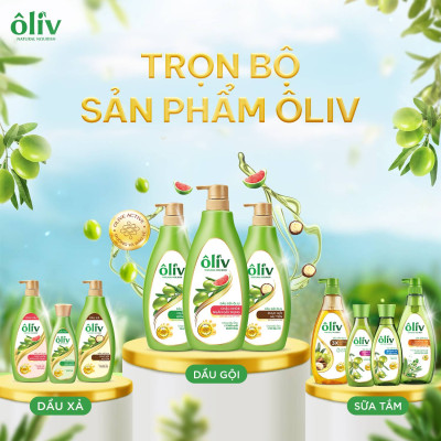 DẦU TẮM OLIV 3X DƯỠNG ẨM 650ML/1L