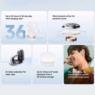 Tai Nghe Bluetooth Xiaomi Redmi Buds 6 Play - Hàng Chính Hãng