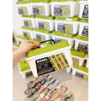 Bộ Ô Tô Đồ Chơi Mini Hộp 30 Xe, Thùng Đựng Có Quai Xách, Nhiều Màu Sắc – Đồ Chơi Phát Triển Kỹ Năng Cho Trẻ Em - HÀNG CHÍNH HÃNG MINIIN