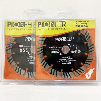 LƯỠI CẮT GẠCH - ĐÁ RSA06001 9  răng  đường kính phi Ø 158mm công nghệ ép nóng cao cấp