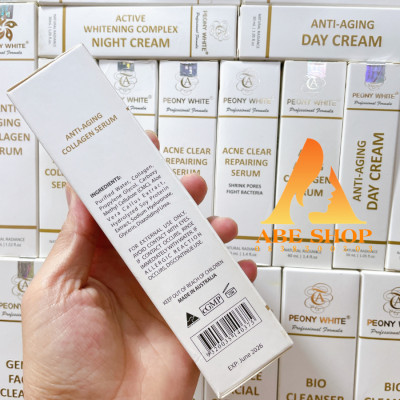 Tinh Chất PEONY WHITE Collagen - Anti Aging - Giảm Nám - Trắng Da - Chống Dị Ứng - Chống Giãn Mao Mạch 40-45ml
