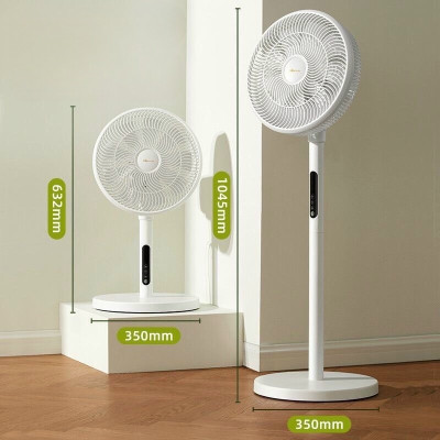 Quạt Đứng Cảm Ứng Bear DFS-D47F2 Gồm 6 Tốc Độ 9 Cánh Quạt Làm Mát Sâu, Có Hẹn Giờ Và Điều Khiển Từ Xa Độ Ồn Cực Thấp 35 dB Công Suất 47 W - Hàng Chính Hãng