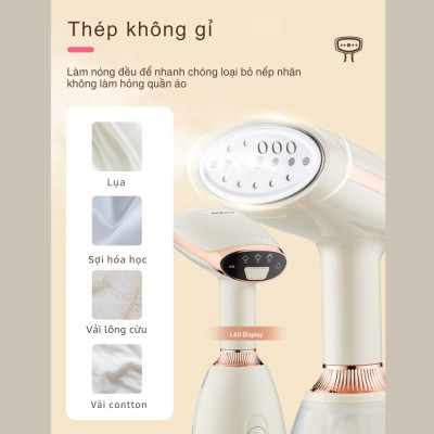 Bàn Ủi Hơi Nước Cầm Tay Cao Cấp SOKANY SK-12003, Công Suất 1500W, Ủi Nhanh Mọi Loại Vải, Thời Gian Làm Nóng Nhanh -HÀNG CHÍNH HÃNG