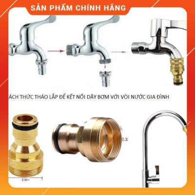 ️ Bộ dây vòi xịt nước rửa xe, tưới cây , tăng áp 3 lần, loại 7m, 10m 206701-1 đầu đồng,cút+ mở chai