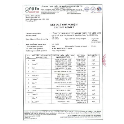 Lốc 6 Chai Nước kiềm FOY Artist Series 2024 loại 350ml