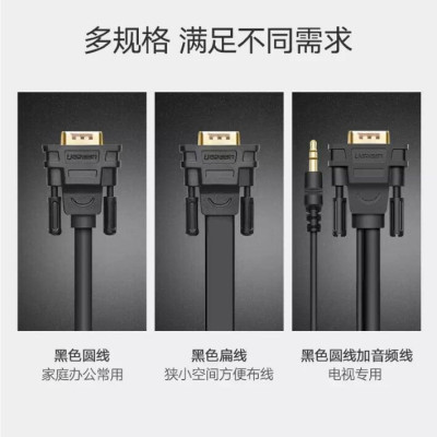 Ugreen UG11635VG101TK 20M màu Đen Cáp tín hiệu 2 đầu VGA - HÀNG CHÍNH HÃNG