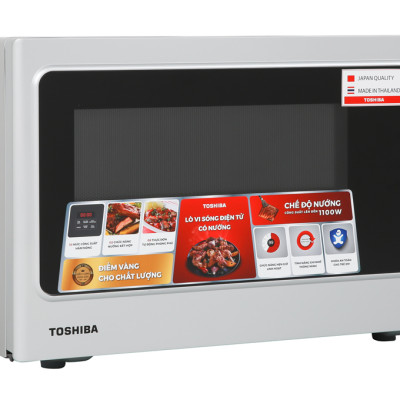 Lò vi sóng Toshiba ER-SGS34(S1)VN - Có chức năng nướng - Điện tử - Dung tích 34L - Công suất 1000W - Xuất xứ Thái Lan - Hàng chính hãng - bảo hành 12 tháng, chất lượng Nhật Bản