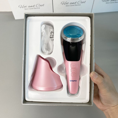 Máy Massage Mặt Làm Đẹp VISPO VP-CM23 - Máy Massage 5IN1 Photon Nóng Và Lạnh EMS Săn Chắc Da , Làm Sạch Và Tăng Hấp Thụ Dưỡng Chất, Khóa Ẩm Cho Da Bằng Công Nghệ Hiện Đại