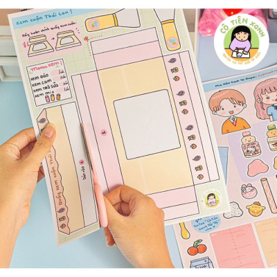 Bộ Tranh Tương Tác Cô Tiên Xanh - Xe Kem Cuộn