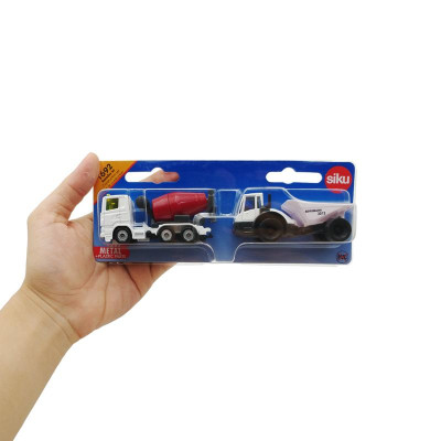 Đồ Chơi Mô Hình Xe Trộn Bê Tông Và Xe Ben - Siku 1692