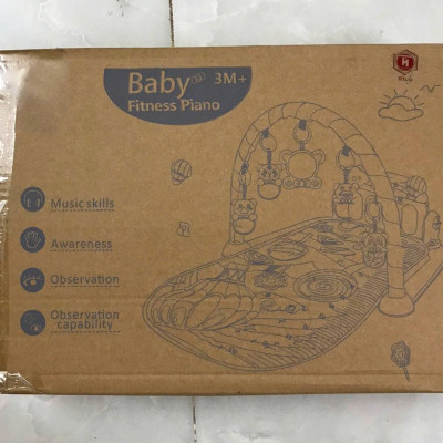 Thảm Nhạc Cho Bé Sơ Sinh, Thảm Đàn Piano Cho Bé, Thảm Đồ Chơi Cho Bé, Hình Thù Ngộ Nghĩnh Nhiều Màu - Hàng Nhập Khẩu