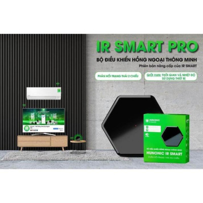 Bộ Điều Khiển Hồng Ngoại Hunonic Ir Smart Pro- Điều Khiển Điều Hòa, Quạt, Tivi...Từ Xa Qua Điện Thoại Qua Wifi