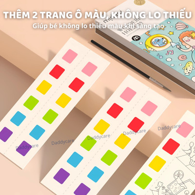 Tranh Tô Màu Nghệ Thuật Cho Bé Mideer Watercolour Painting, Đồ Chơi Thủ Công cho bé 3,4,5,6,7 tuổi