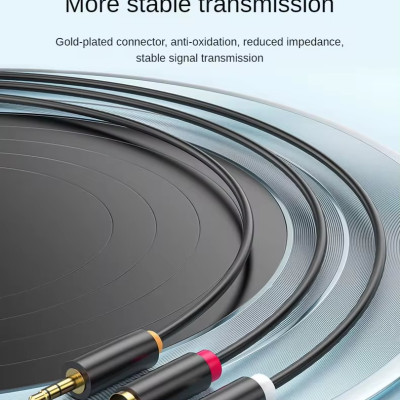 SOAIY Cáp Chuyển Âm Thanh Quang SPDIF, Đồng Trục Coxial Ra AV, AUX 3.5mm, Digital To Analog JH-Z239E Dài 1.5m - Hàng Nhập Khẩu