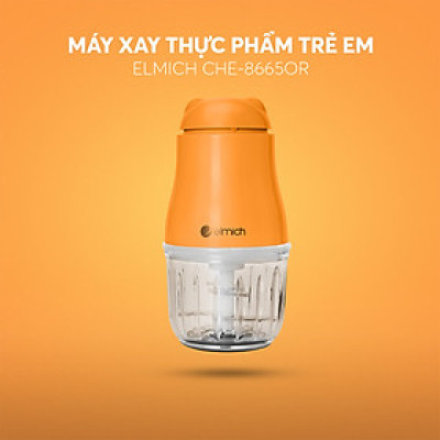 Máy xay thịt, xay thực phẩm cho bé Elmich CHE-8665, 6 lưỡi inox 304 xay nhanh, nhuyễn mịn, đảo trộn đồng đều các loại thực phẩm, an toàn tuyệt đối với trẻ nhỏ - Hàng chính hãng