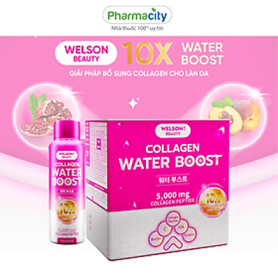 Nước uống Welson Beauty 10x Water Boost (Hộp 6 chai x 50ml)