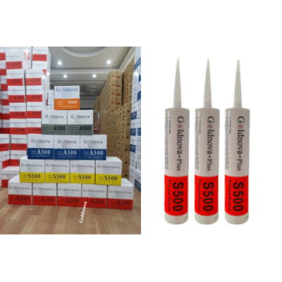 Keo Silicone Goldnova S500-1 Hộp; Hộp =25 Lon/300ml; Màu Trong