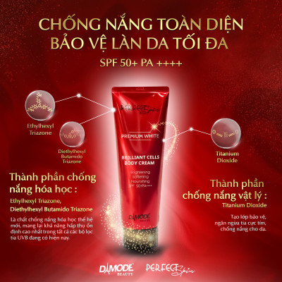 Kem dưỡng thể trắng da BRILLIANT CELL BODY CREAM DAMODE chai 200gr