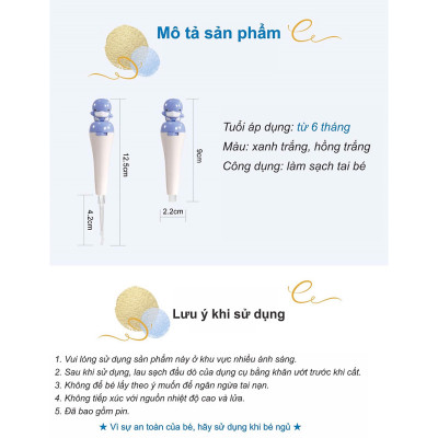 RÁY TAI CÓ ĐÈN CHO BÉ KUKU KU3036