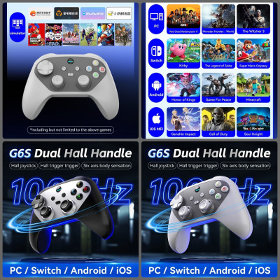 Gamepad tay game Không dây Bluetooth G6S Đa kết nối cho máy tính, laptop, smartphone, máy tính bảng, máy game hàng nhập khẩu