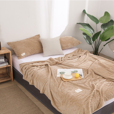 Chăn Lông Cừu Tăm Cao Cấp Màu Be LCT-4