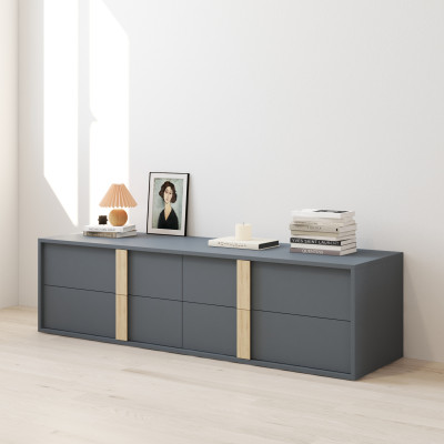 HAPPY FURNITURE , Tủ lưu trữ 4 ngăn kéo - SPACE, THK_282 , 70cm x 45cm x82cm DxRxC