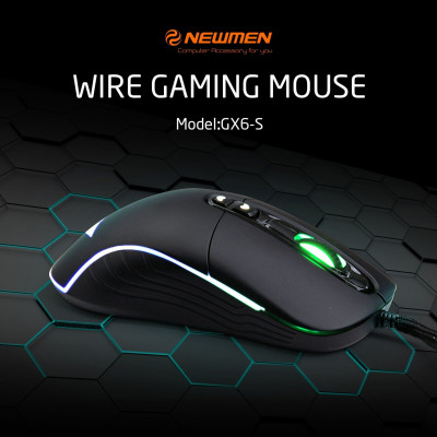 Chuột Gaming Newmen cao cấp GX6-S – Hàng Chính Hãng 