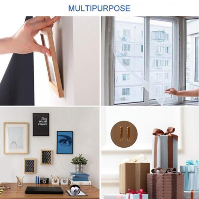 Băng keo tái sử dụng đa năng 2 mặt siêu dính các dụng cụ trong nhà