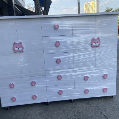 Tủ áo dễ thương trẻ em hình mèoJuno Sofa ngang 1m6 x Cao 1m25 x sâu 45 cm