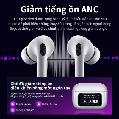 Tai nghe Bluetooth V5.4 Ho.co EW72 Chống ồn, Âm thanh sống động, màn hình LED hiển thị cảm ứng đa chức năng - Hàng chính hãng