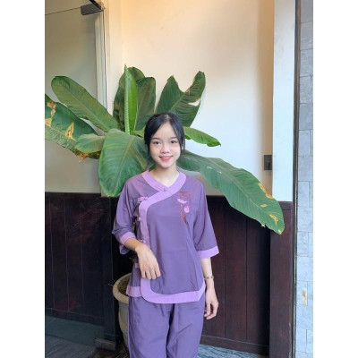 Đồ Lam Đi Chùa #Pháp Phục Phật Giáo#Cổ Tim Nữ s2