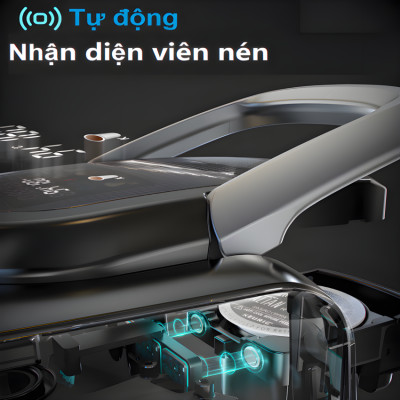 Máy pha cà phê 4 trong 1, Espresso, Viên Nén Nespresso, Nescafe Dolcegusto, Kcup HiBREW H6 - Hàng Chính Hãng